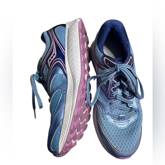 COPY - Saucony VERSAFOAM Cohesion 12 Women's Running Shoe Size 8.5 Blue Pink S1… - Picture 1 of 14